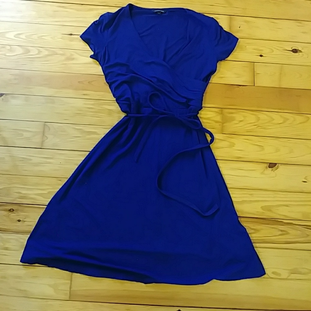 Mock wrap dress by Lands End